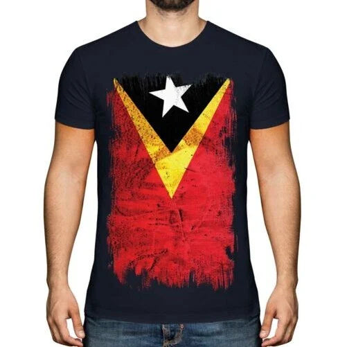 EAST TIMOR GRUNGE FLAG MENS T-SHIRT TEE TOP TIMOR LOROSA'E TIMORESE TIMOR-LESTE Unisex T-shirt, Sweatshirt, Hoodie, Long Sleeve Tee - T-Shirt, Sweatshirt, Hoodie