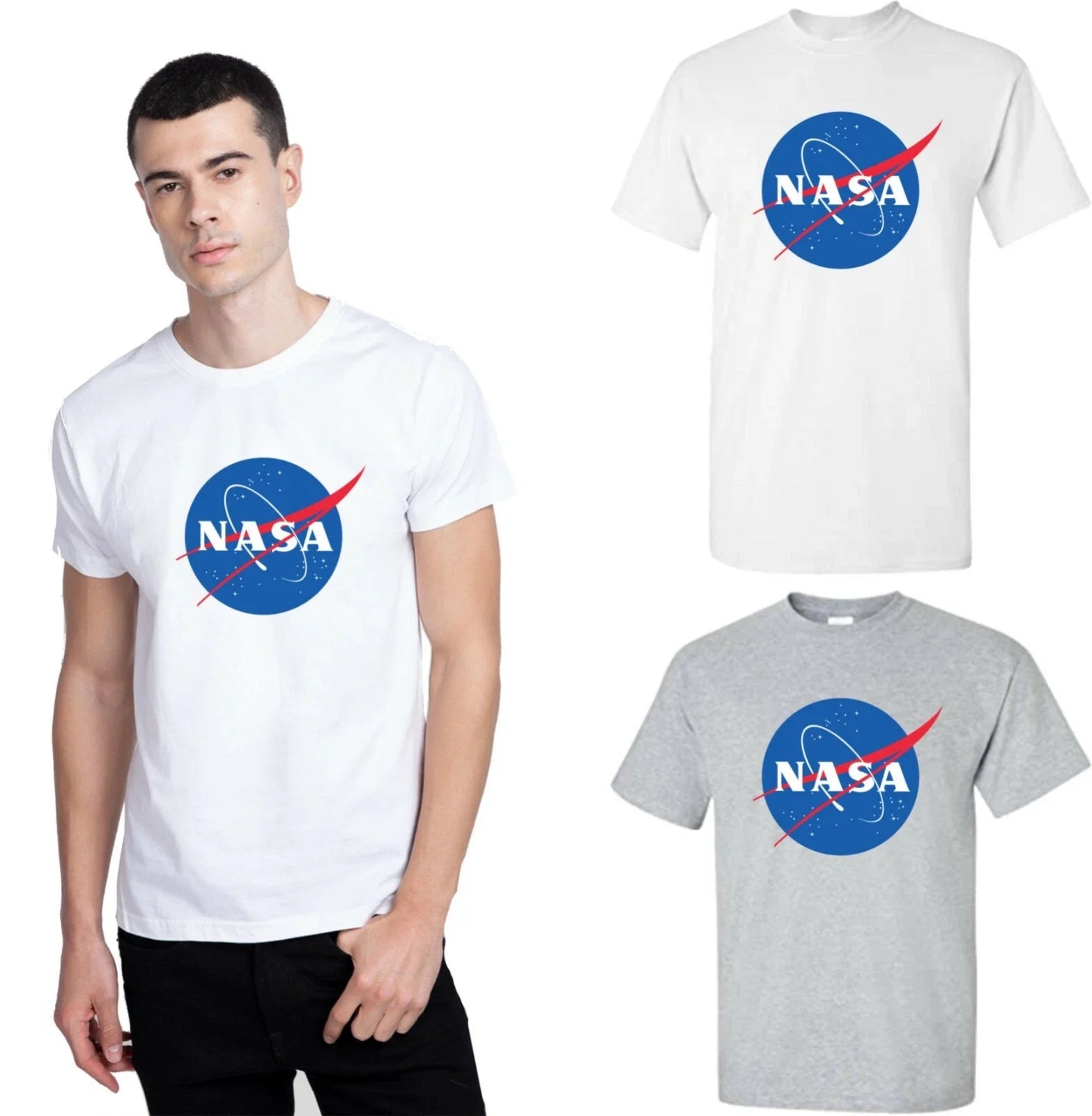 Nasa Space Logo T-Shirt Space Astronaut Trendy Geek Gift Adults Tee Top Unisex T-shirt, Sweatshirt, Hoodie, Long Sleeve Tee - T-Shirt, Sweatshirt, Hoodie