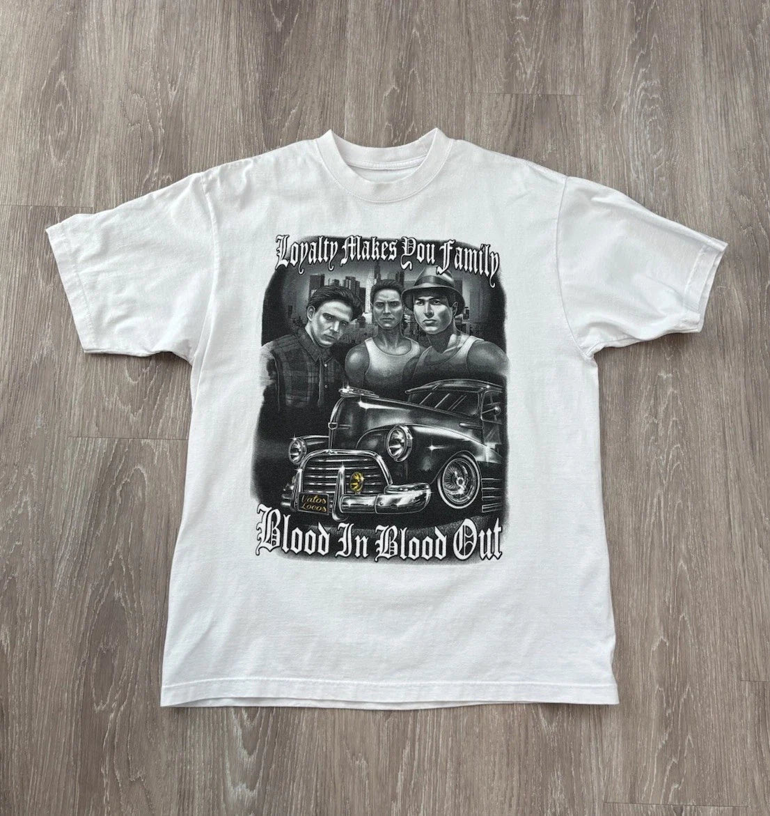 Rare! Vtg Y2K Vatos Locos Blood In Blood Out, T-shirt, XL, Fast Shipping! Unisex T-shirt, Sweatshirt, Hoodie, Long Sleeve Tee - T-Shirt, Sweatshirt, Hoodie