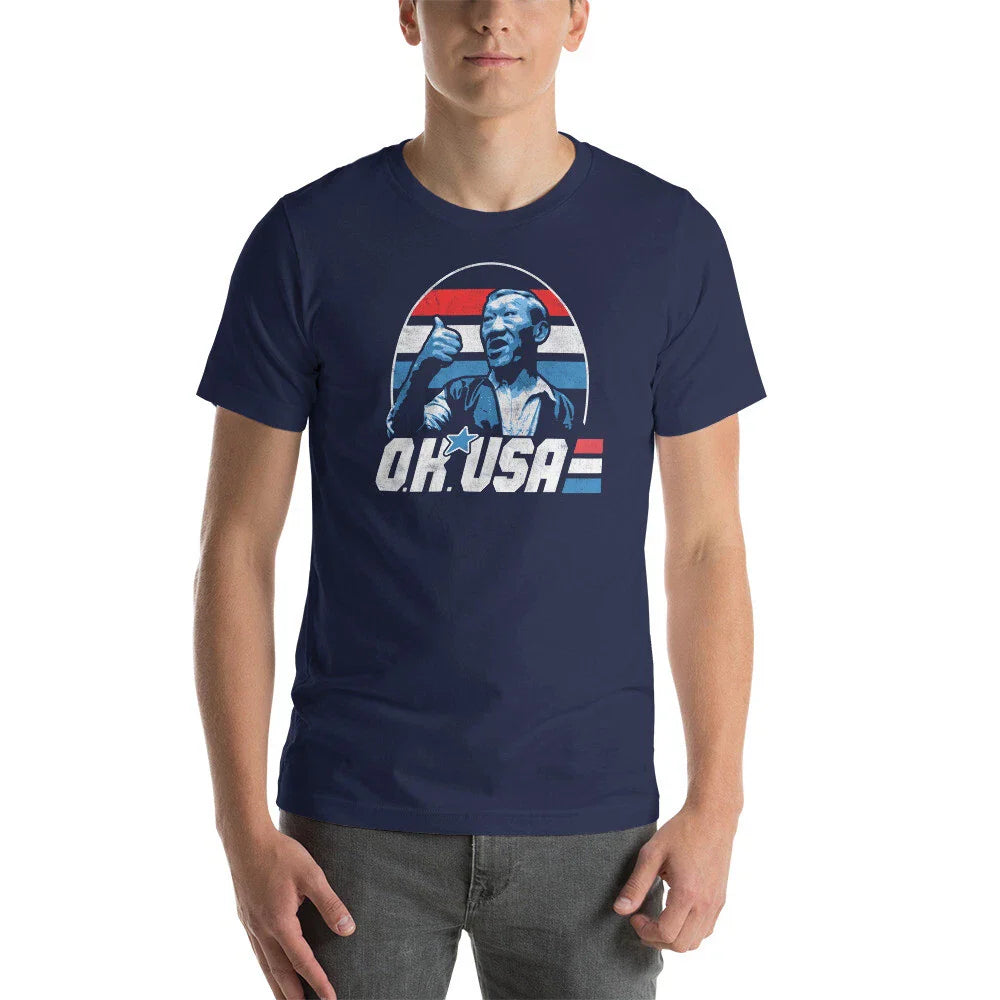 OK USA Bloodsport Movie 80s Graphic Tee Shirt Unisex t-shirt Unisex T-shirt, Sweatshirt, Hoodie, Long Sleeve Tee - T-Shirt, Sweatshirt, Hoodie
