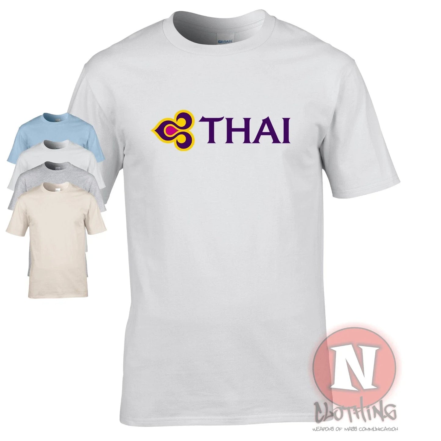 Thai Air logo t-shirt vacation classic air travel airline airport tee Unisex T-shirt, Sweatshirt, Hoodie, Long Sleeve Tee - T-Shirt, Sweatshirt, Hoodie