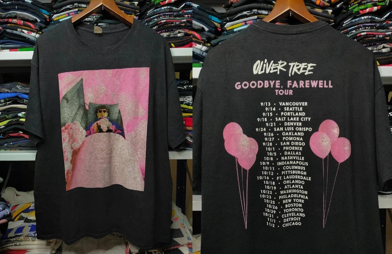 Oliver Tree Goodbye Farewell Tour Black Cotton T-shirt Reprint Unisex T-shirt, Sweatshirt, Hoodie, Long Sleeve Tee - T-Shirt, Sweatshirt, Hoodie
