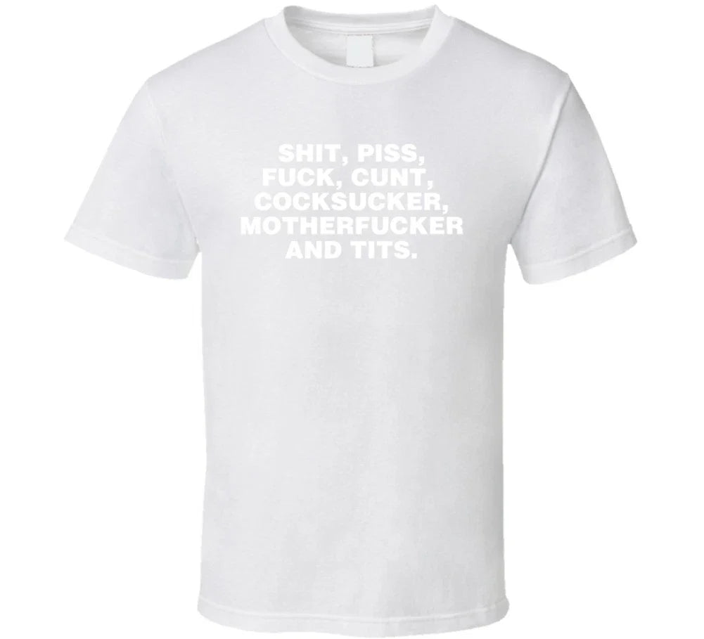 Seven Dirty Words George Carlin Funny T Shirt Unisex T-shirt, Sweatshirt, Hoodie, Long Sleeve Tee - T-Shirt, Sweatshirt, Hoodie