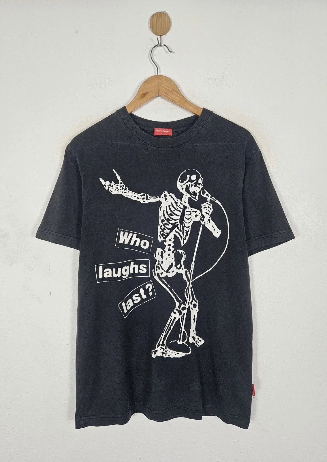 Who laugh Last Barbara Kruger pop art shirt Unisex T-shirt, Sweatshirt, Hoodie, Long Sleeve Tee - T-Shirt, Sweatshirt, Hoodie