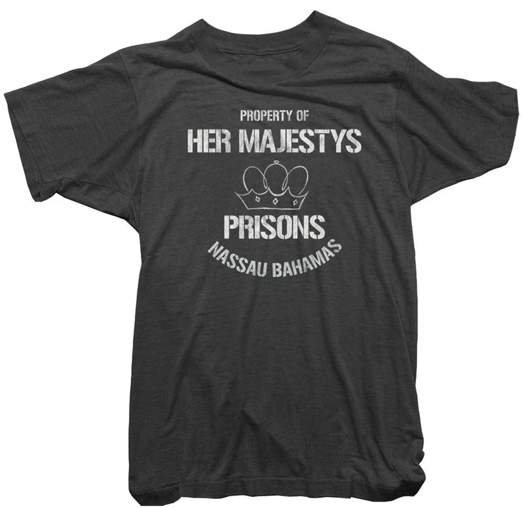 John Lennon Official T-Shirt - Bahamas Prison Tee worn by John Lennon - Mens Unisex T-shirt, Sweatshirt, Hoodie, Long Sleeve Tee - T-Shirt, Sweatshirt, Hoodie