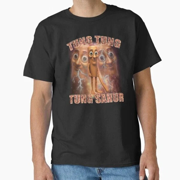 Tung Tung Tung Sahur Funny Ramadan Meme Baseb T-Shirt Made in US/AUS Size S-2XL Unisex T-shirt, Sweatshirt, Hoodie, Long Sleeve Tee - T-Shirt, Sweatshirt, Hoodie