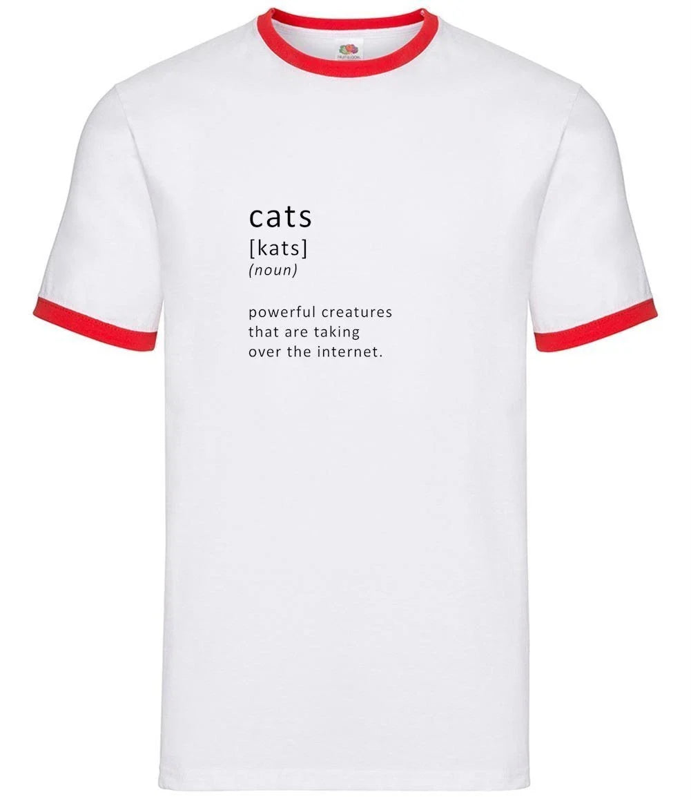 Funny Definition Cats Internet - Mens Ringer - Cat Pet Pets Kitten Meme Unisex T-shirt, Sweatshirt, Hoodie, Long Sleeve Tee - T-Shirt, Sweatshirt, Hoodie