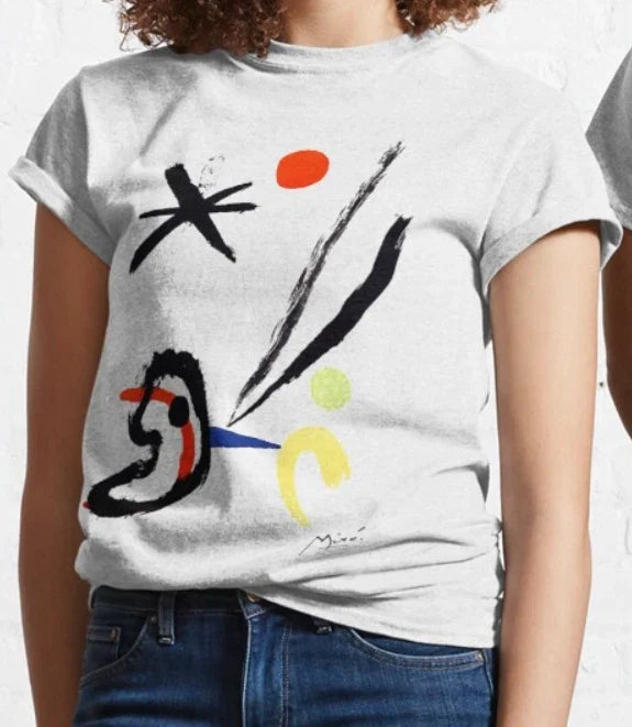 Miro Painting T shirt Art T shirt / %100 Premium Cotton Unisex T-shirt, Sweatshirt, Hoodie, Long Sleeve Tee - T-Shirt, Sweatshirt, Hoodie