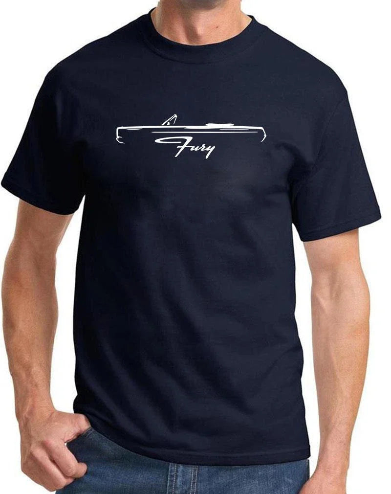1967 1968 Plymouth Fury Convertible Outline Design Tshirt NEW COLORS Unisex T-shirt, Sweatshirt, Hoodie, Long Sleeve Tee - T-Shirt, Sweatshirt, Hoodie