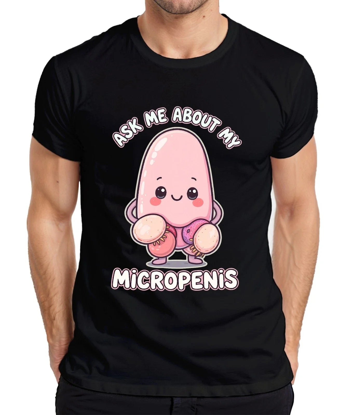 Ask Me About My Micropenis Funny Kawaii Gift Party Provocative Mens T-Shirt Unisex T-shirt, Sweatshirt, Hoodie, Long Sleeve Tee - T-Shirt, Sweatshirt, Hoodie