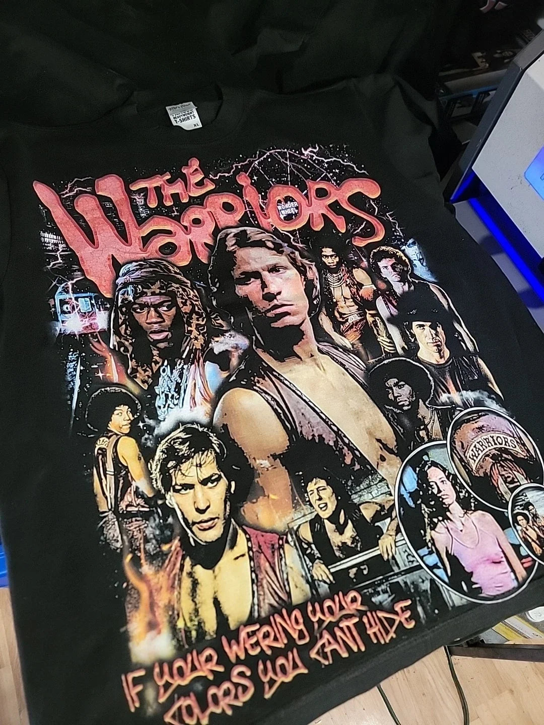 THE WARRIORS MOVIE ON A SHAKA HEAVYWEIGHT GARMET DYED T SHIRT Unisex T-shirt, Sweatshirt, Hoodie, Long Sleeve Tee - T-Shirt, Sweatshirt, Hoodie