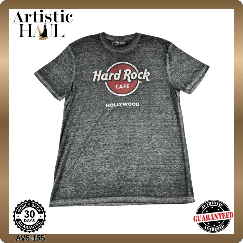 Hard Rock Cafe Hollywood T Shirt Mens Size Large Gray Graphic Short Sleeve Unisex T-shirt, Sweatshirt, Hoodie, Long Sleeve Tee - T-Shirt, Sweatshirt, Hoodie