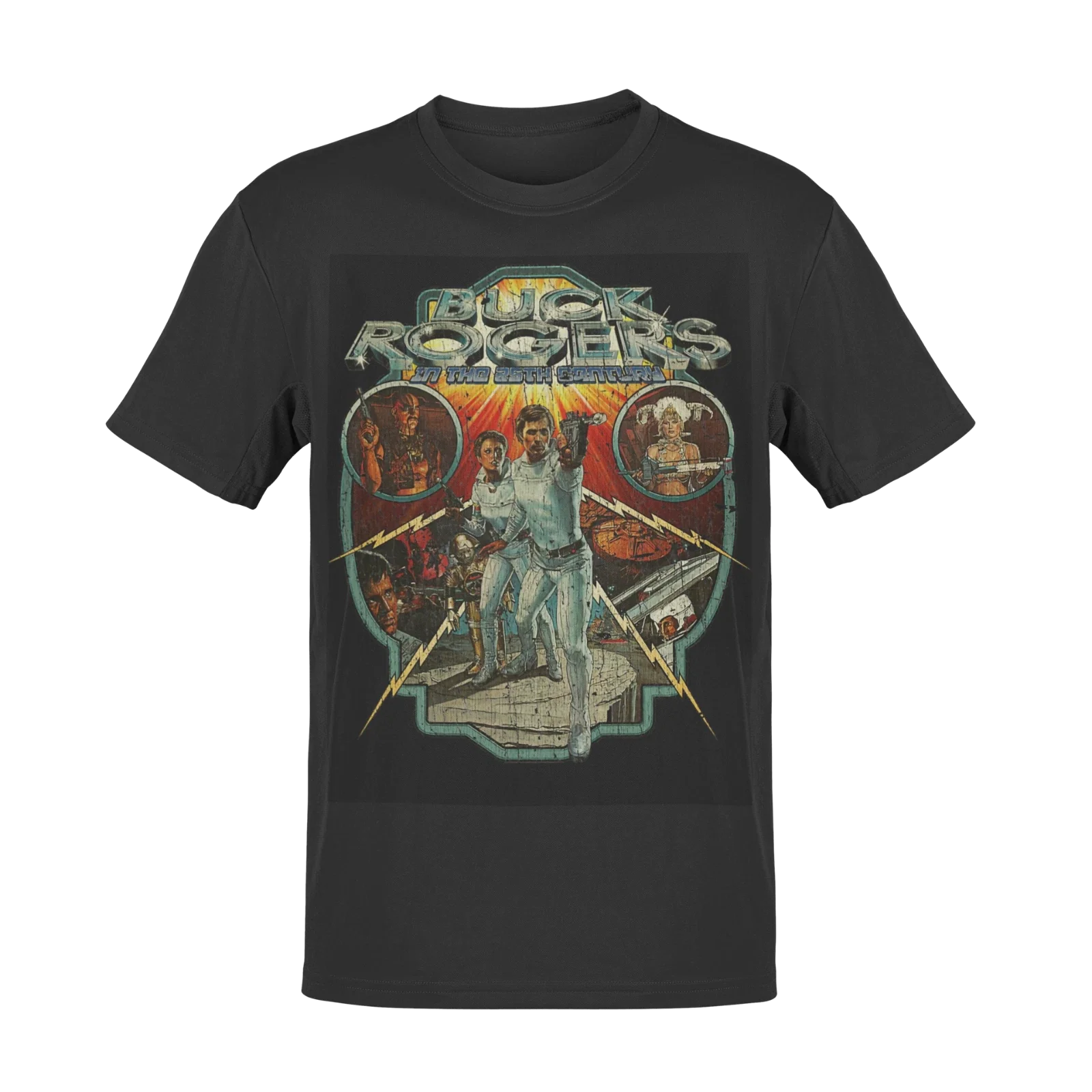 Buck Rogers Fan Art Horror Film Movie Funny Parody T Shirt Retro 90S Horror Unisex T-shirt, Sweatshirt, Hoodie, Long Sleeve Tee - T-Shirt, Sweatshirt, Hoodie