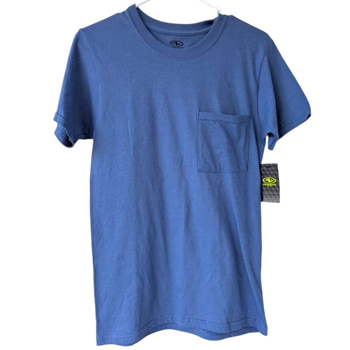 Y2K New Athletic Works Shirt XS NWT Royal Blue Blank 100% Cotton Tee Activewear Unisex T-shirt, Sweatshirt, Hoodie, Long Sleeve Tee - T-Shirt, Sweatshirt, Hoodie