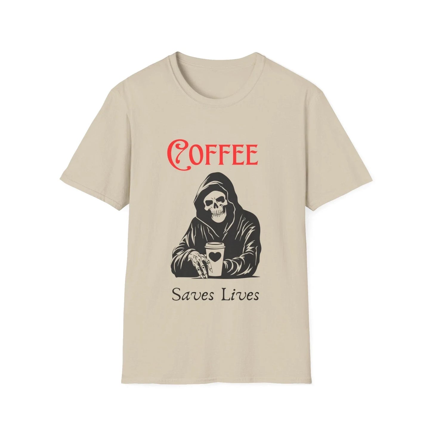 Coffee saves lives T-Shirt, Funny Gift, Caffeine Lover Apparel Unisex T-shirt, Sweatshirt, Hoodie, Long Sleeve Tee - T-Shirt, Sweatshirt, Hoodie