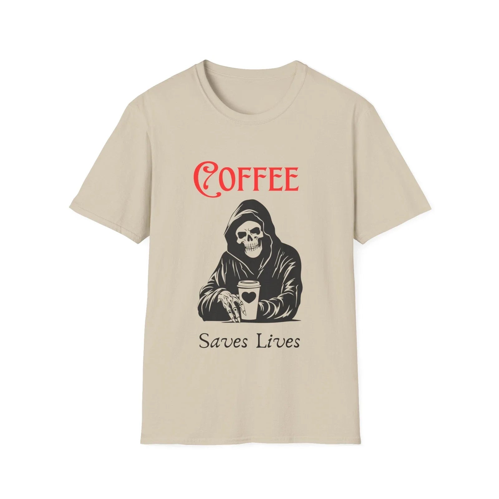 Coffee saves lives T-Shirt, Funny Gift, Caffeine Lover Apparel Unisex T-shirt, Sweatshirt, Hoodie, Long Sleeve Tee - T-Shirt, Sweatshirt, Hoodie