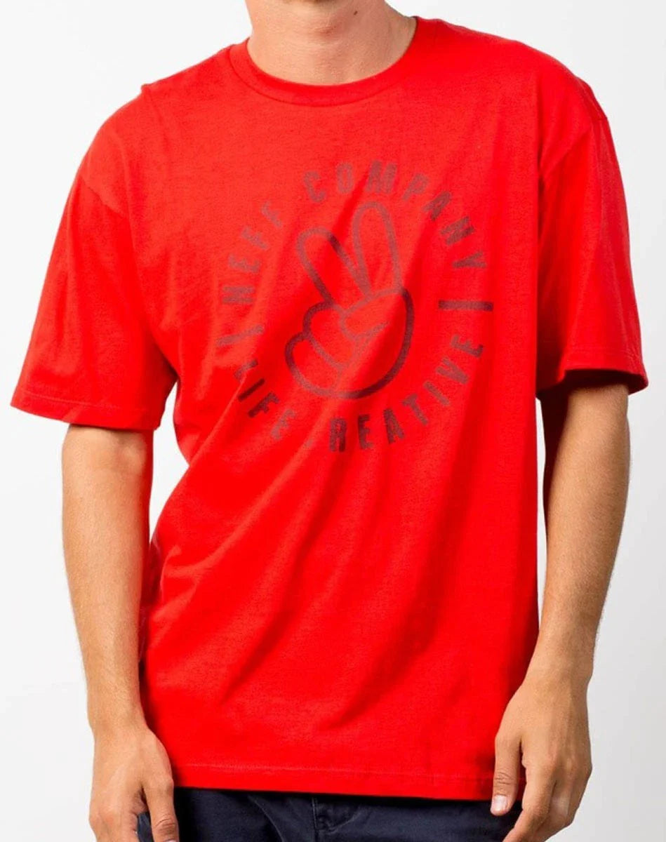 Neff Life Creative Cotton Short Sleeve Tee T-Shirt, Men's Large, Red New Unisex T-shirt, Sweatshirt, Hoodie, Long Sleeve Tee - T-Shirt, Sweatshirt, Hoodie