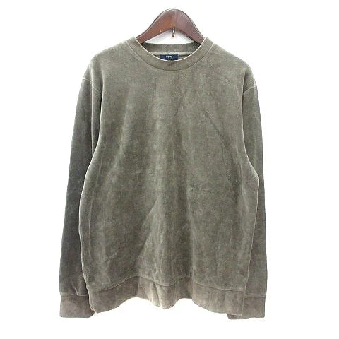 Urban Re URBAN RE Cut & Sew Crew Neck Long Sleeve Velor Green 38 M Unisex T-shirt, Sweatshirt, Hoodie, Long Sleeve Tee - T-Shirt, Sweatshirt, Hoodie
