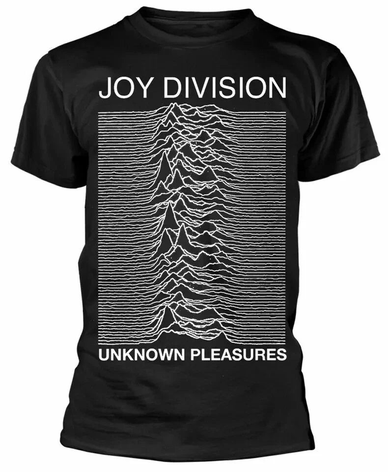 Joy Division - Unknown Pleasures - Official Black T Shirt - (Ian Curtis) Unisex T-shirt, Sweatshirt, Hoodie, Long Sleeve Tee - T-Shirt, Sweatshirt, Hoodie