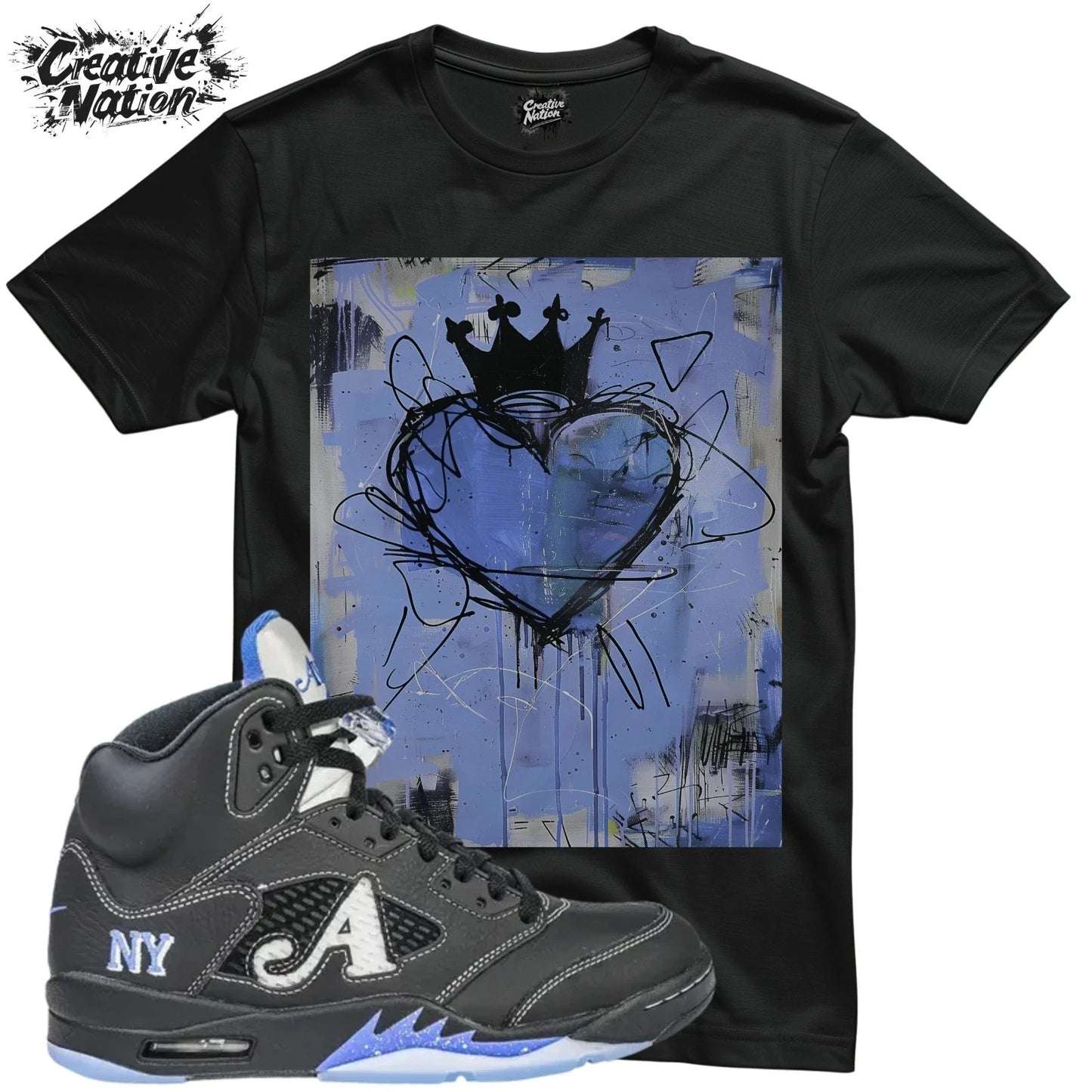 Shirt To Match 5 Black Unisex Tee Sneaker Shirt Heart Shirt Unisex T-shirt, Sweatshirt, Hoodie, Long Sleeve Tee - T-Shirt, Sweatshirt, Hoodie