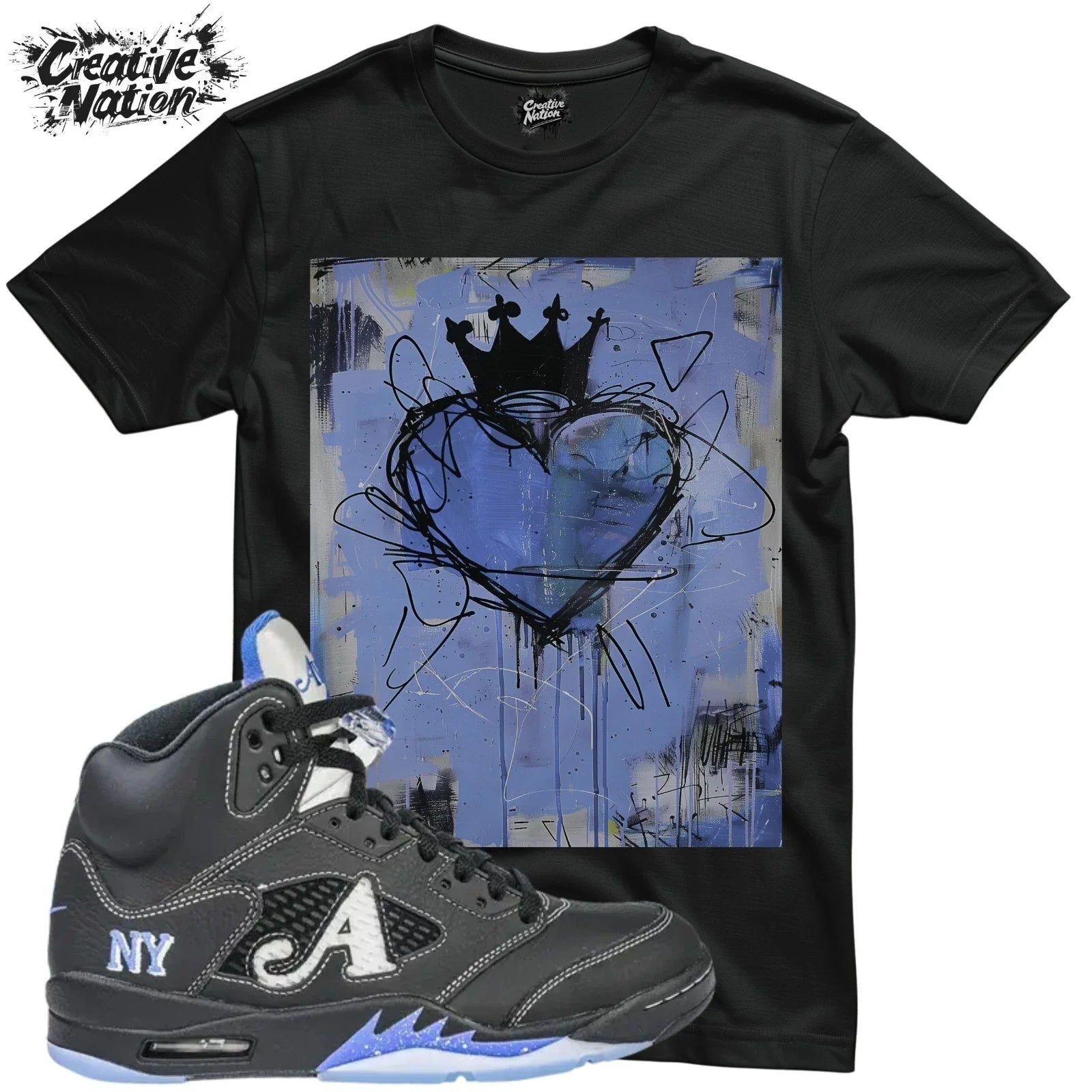 Shirt To Match 5 Black Unisex Tee Sneaker Shirt Heart Shirt Unisex T-shirt, Sweatshirt, Hoodie, Long Sleeve Tee - T-Shirt, Sweatshirt, Hoodie