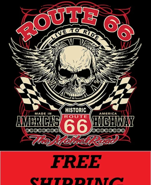 BIKER T-SHIRT-ROUTE 66-LIVE TO RIDE-AMERICA'S HIGHWAY Unisex T-shirt, Sweatshirt, Hoodie, Long Sleeve Tee - T-Shirt, Sweatshirt, Hoodie