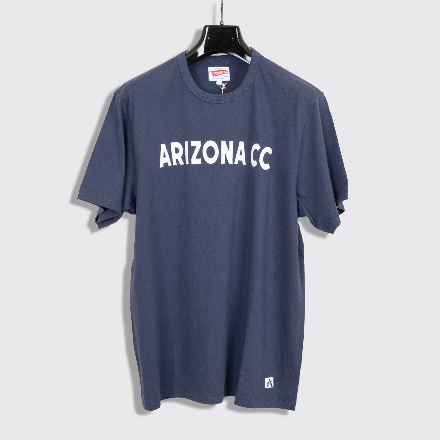 Standard Rec Arizona CC Banner T-Shirt Size L Men Navy Slub Cotton Jersey Unisex T-shirt, Sweatshirt, Hoodie, Long Sleeve Tee - T-Shirt, Sweatshirt, Hoodie