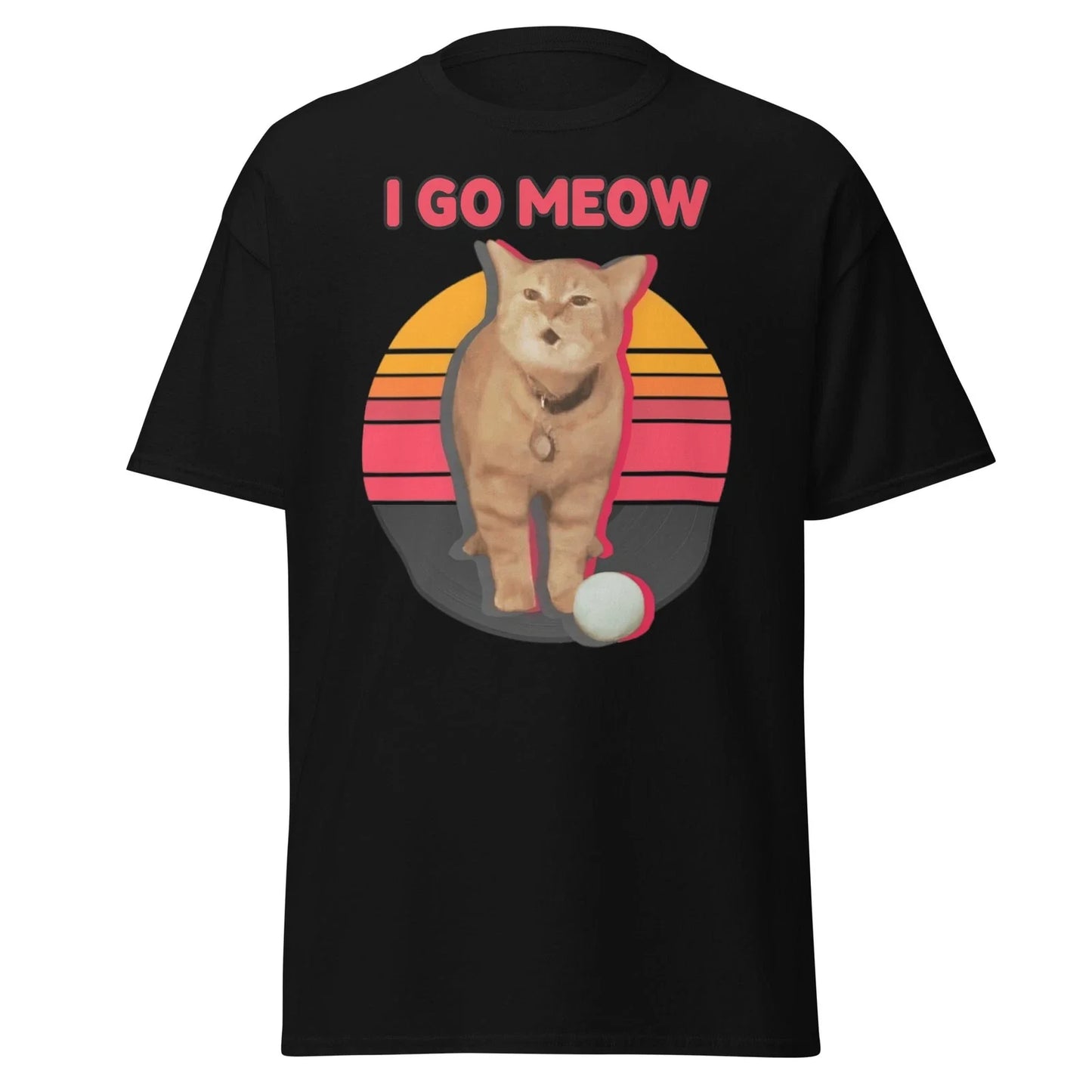 I Go Meow Funny Cute Cat Lover T-Shirt Unisex T-shirt, Sweatshirt, Hoodie, Long Sleeve Tee - T-Shirt, Sweatshirt, Hoodie