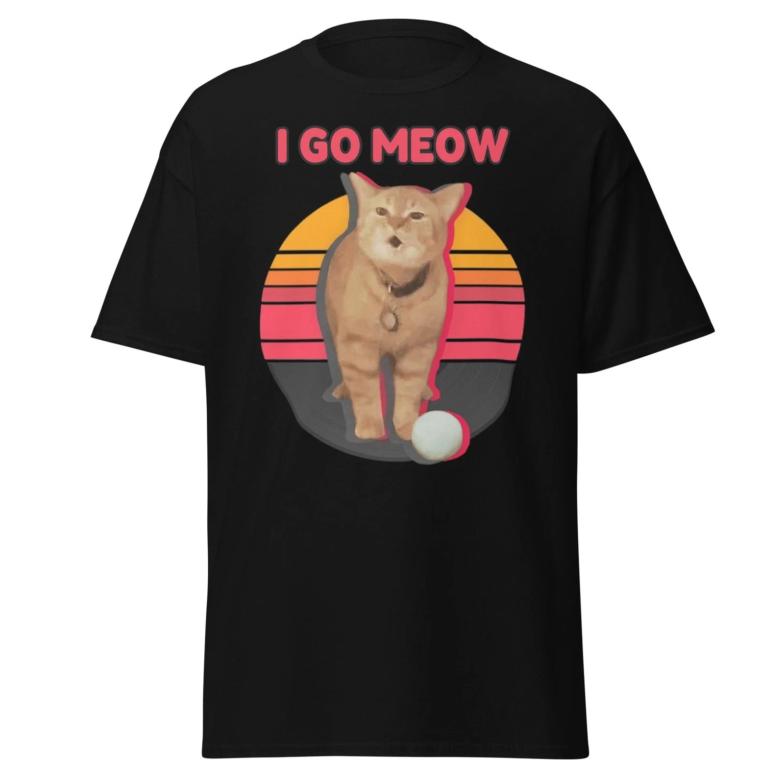 I Go Meow Funny Cute Cat Lover T-Shirt Unisex T-shirt, Sweatshirt, Hoodie, Long Sleeve Tee - T-Shirt, Sweatshirt, Hoodie