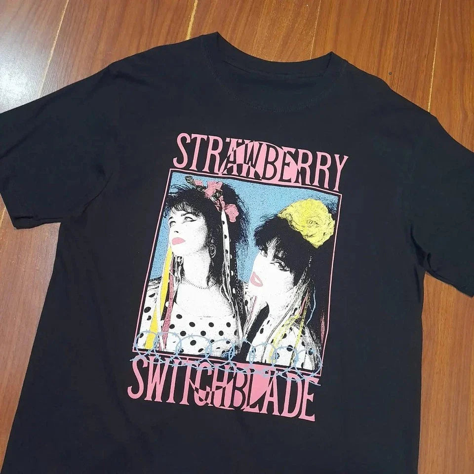 STRAWBERRY SWITCHBLADE Black Unisex Shirt S-5XL Q9341 Unisex T-shirt, Sweatshirt, Hoodie, Long Sleeve Tee - T-Shirt, Sweatshirt, Hoodie