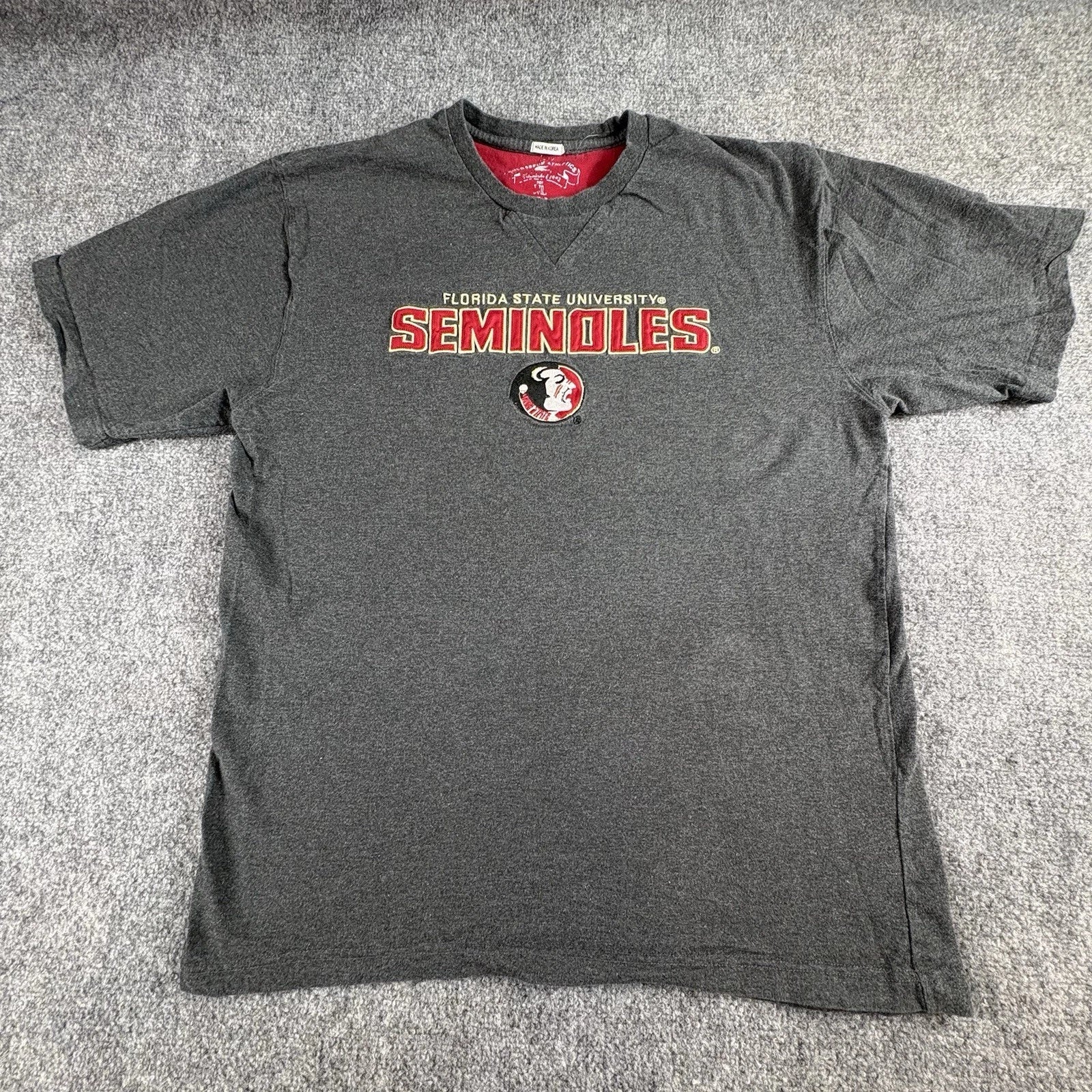 Vintage Florida State Seminoles T Shirt Men L Gray NCAA College Y2K Streetwear Unisex T-shirt, Sweatshirt, Hoodie, Long Sleeve Tee - T-Shirt, Sweatshirt, Hoodie