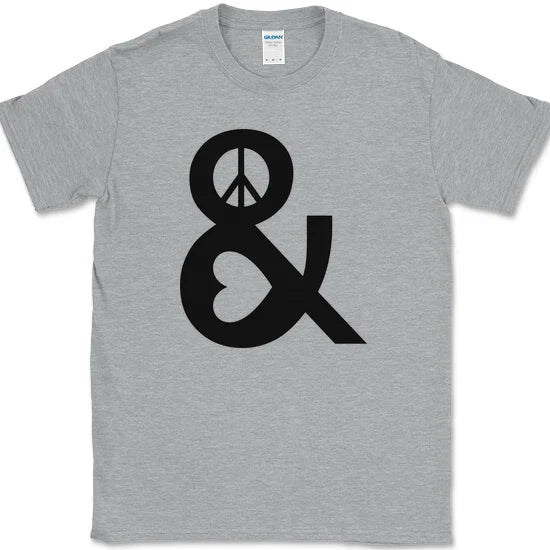 Peace and Love T-Shirt Trendy Funny Humor Trippy Graphic Tee Unisex T-shirt, Sweatshirt, Hoodie, Long Sleeve Tee - T-Shirt, Sweatshirt, Hoodie