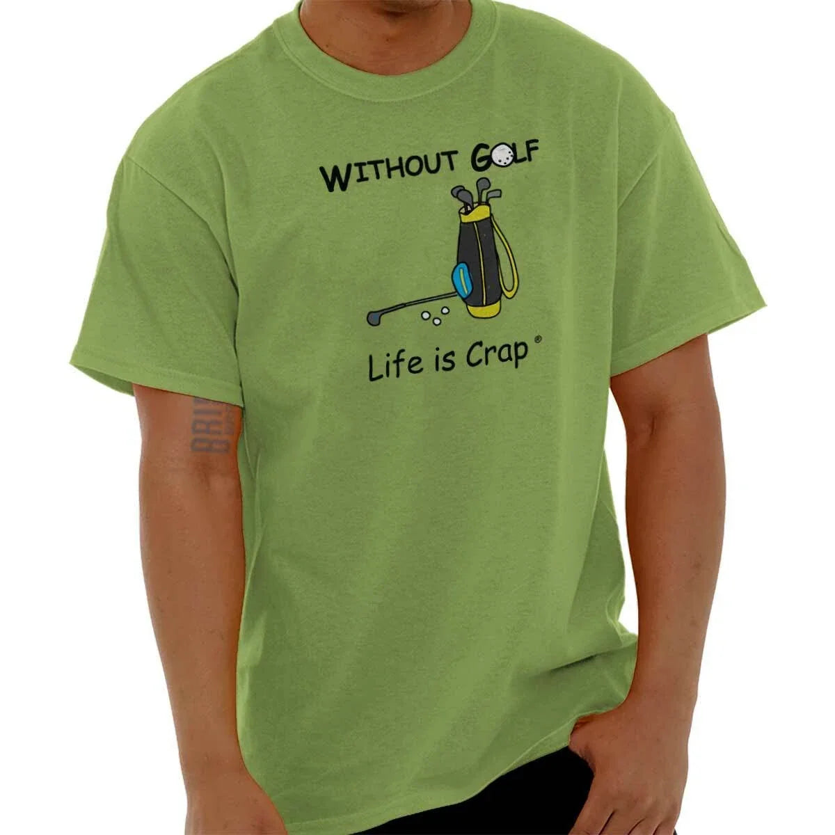 Life Is Crap Without Golf Lover Golfing Gift Mens Casual Crewneck T Shirts Tees Unisex T-shirt, Sweatshirt, Hoodie, Long Sleeve Tee - T-Shirt, Sweatshirt, Hoodie