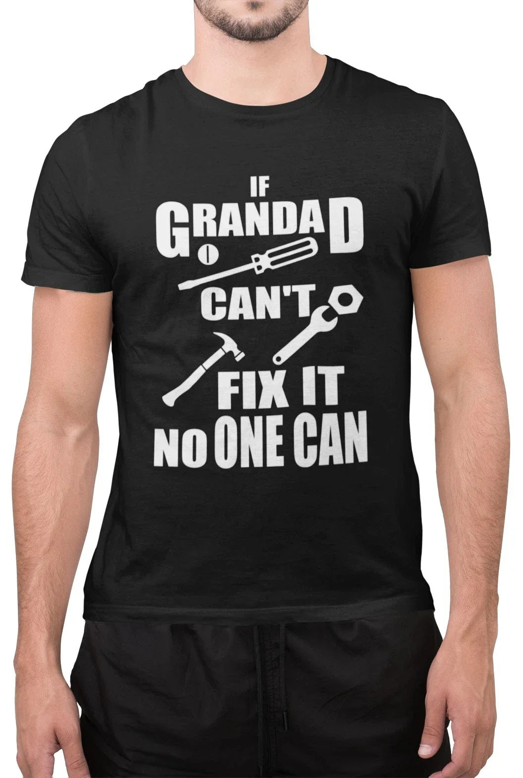 Funny If Grandad Cant Fix It No One Can Sarcastic Grandpa T-Shirt Unisex T-shirt, Sweatshirt, Hoodie, Long Sleeve Tee - T-Shirt, Sweatshirt, Hoodie