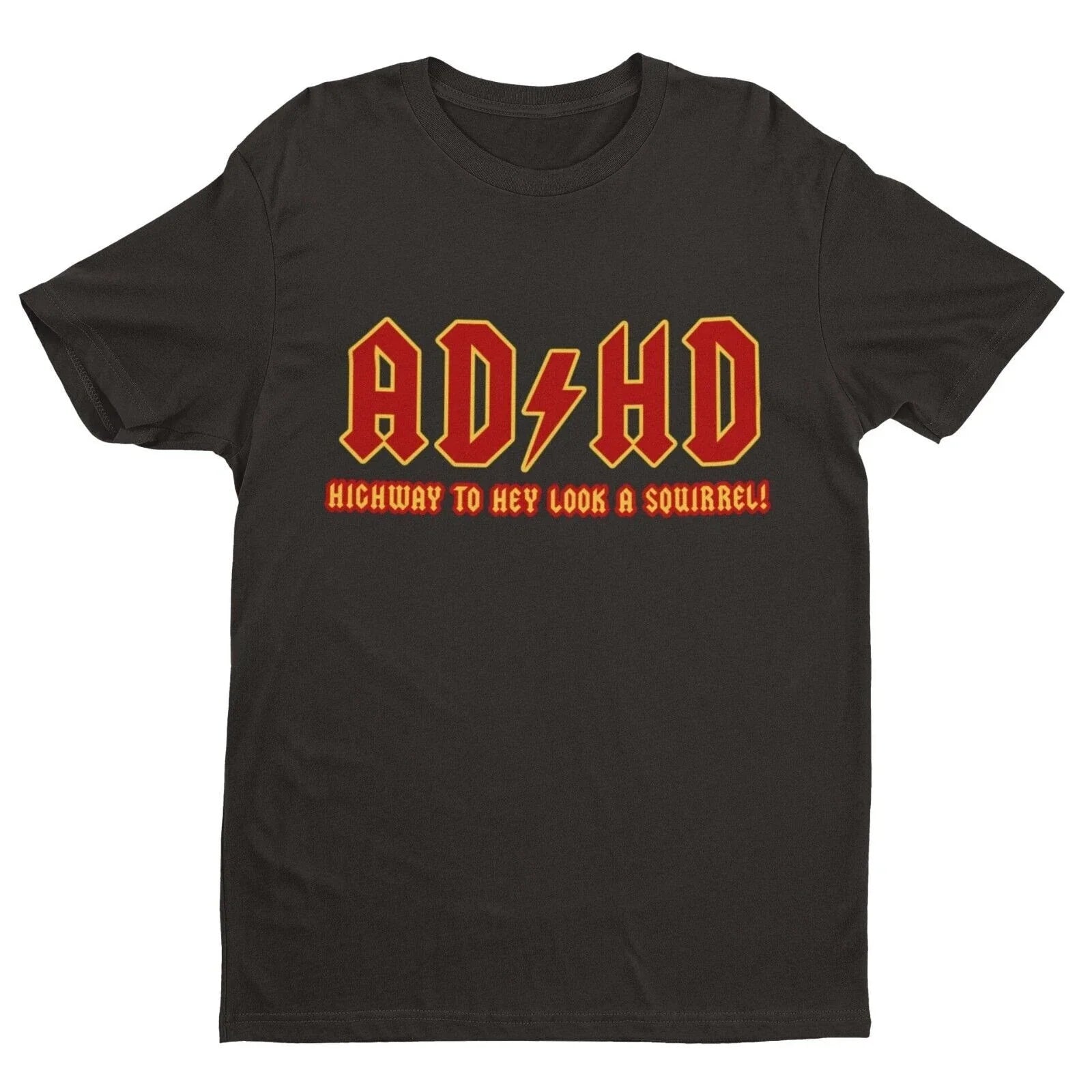 ADHD Highway To Hey Look A Squirrel Funny ADHD T-Shirt Mental Health Tee Novelty Unisex T-shirt, Sweatshirt, Hoodie, Long Sleeve Tee - T-Shirt, Sweatshirt, Hoodie