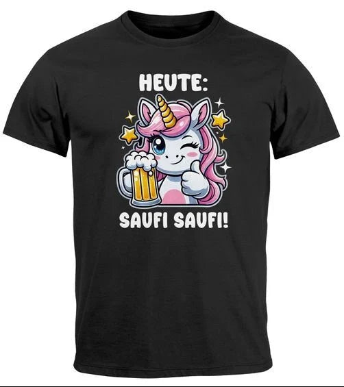 Mens T-Shirt Alcohol Beer Unicorn Party Shirt Celebration Fun Shirt Saying Funny Unisex T-shirt, Sweatshirt, Hoodie, Long Sleeve Tee - T-Shirt, Sweatshirt, Hoodie