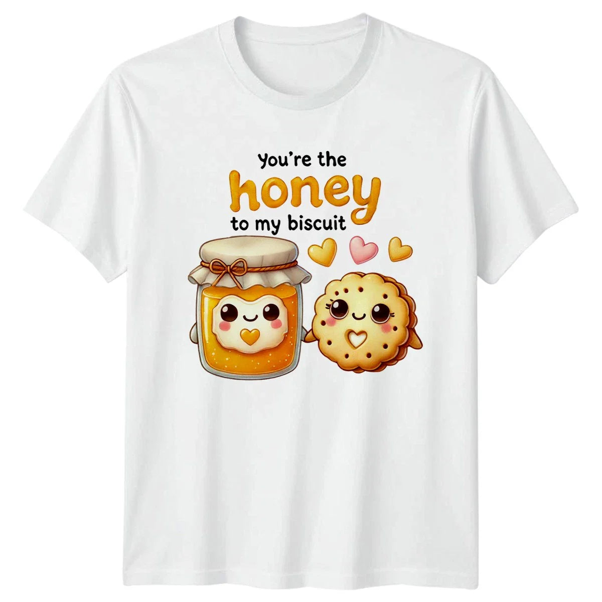 Honey Cookie Kawaii Graphic Tee Unisex Top Unisex T-shirt, Sweatshirt, Hoodie, Long Sleeve Tee - T-Shirt, Sweatshirt, Hoodie