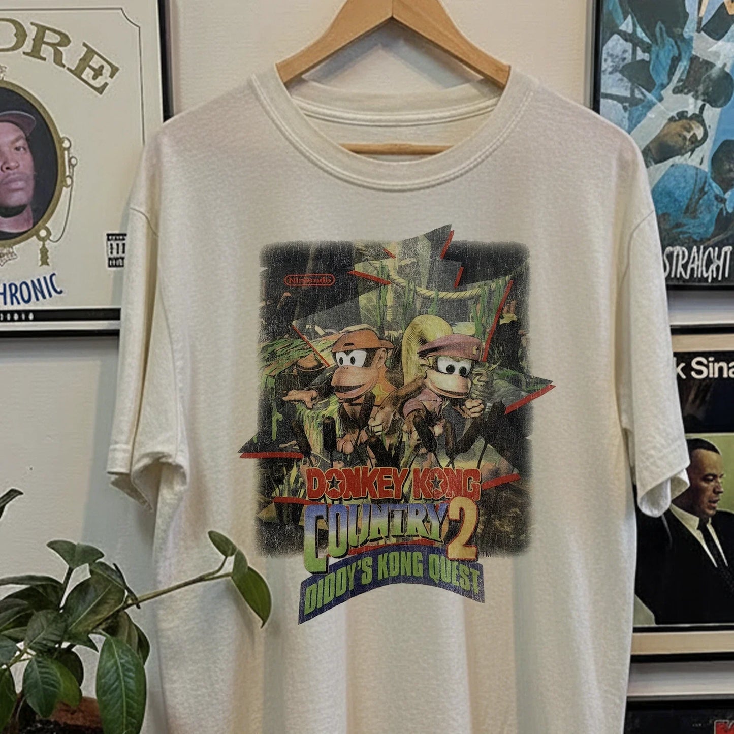 90s Donkey Kong Country 2 Diddys Kong Quest Classic T-Shirt White XL Unisex T-shirt, Sweatshirt, Hoodie, Long Sleeve Tee - T-Shirt, Sweatshirt, Hoodie