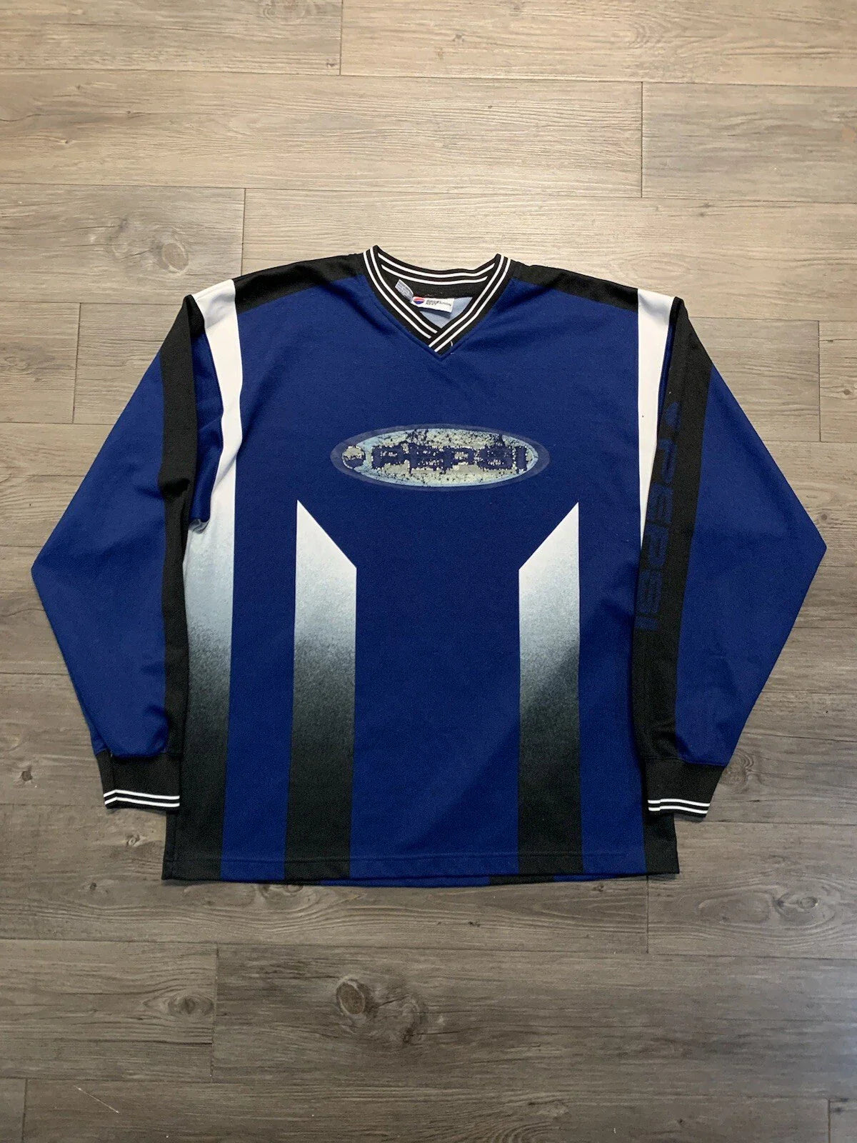 Vintage Pepsi Generation Next Y2K Motocross Jersey L/XL Blue Mens 90s Soccer Unisex T-shirt, Sweatshirt, Hoodie, Long Sleeve Tee - T-Shirt, Sweatshirt, Hoodie