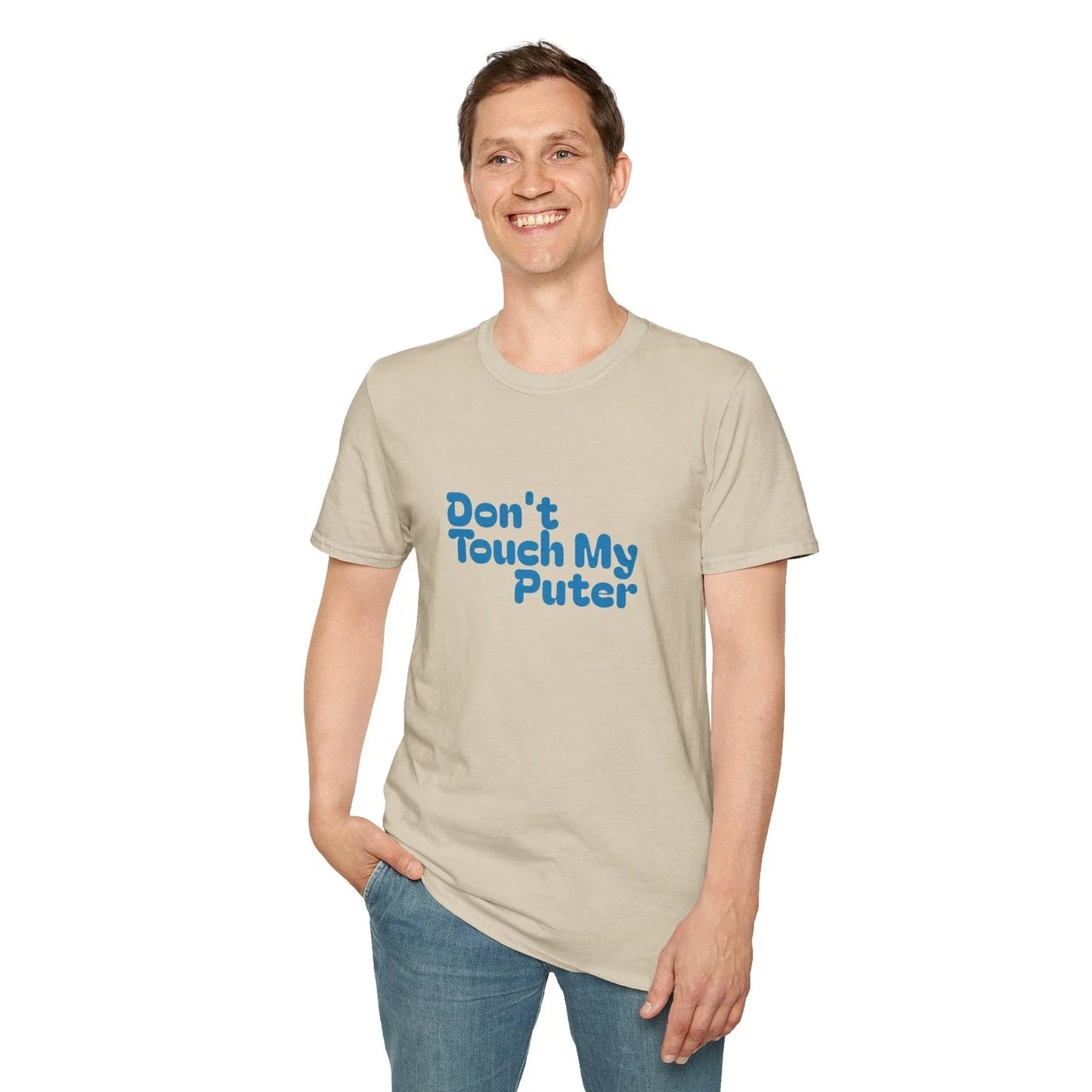 Don't Touch My Puter Shirt ~ barfool ~ Quirky T-Shirt, Meme Shirt Funny Tee, Unisex T-shirt, Sweatshirt, Hoodie, Long Sleeve Tee - T-Shirt, Sweatshirt, Hoodie