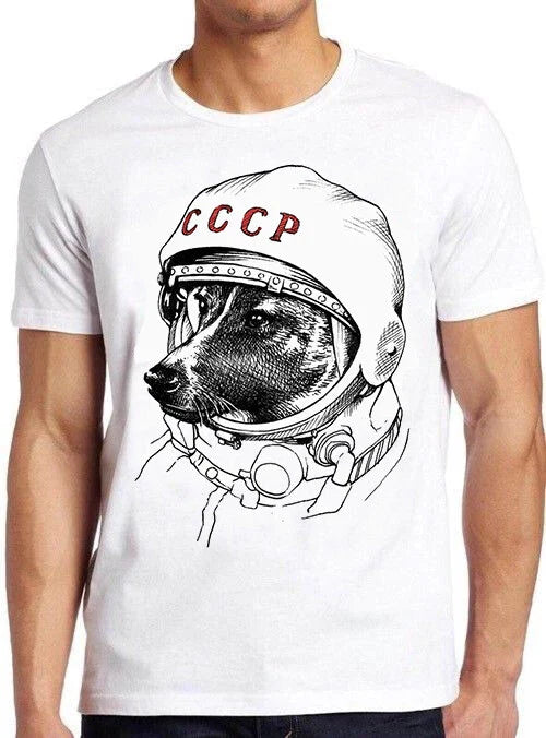 Laika Astronaut Dog Russia Drawing Art Gft Tee T Shirt M444 Unisex T-shirt, Sweatshirt, Hoodie, Long Sleeve Tee - T-Shirt, Sweatshirt, Hoodie