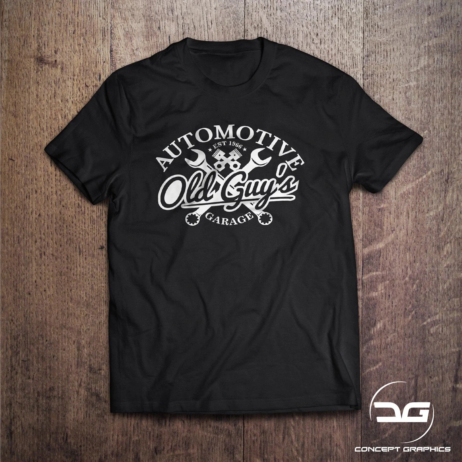 Old Guys Garage Automotive Funny Mechanics Engineering Car T-Shirt Birthday Gift Unisex T-shirt, Sweatshirt, Hoodie, Long Sleeve Tee - T-Shirt, Sweatshirt, Hoodie