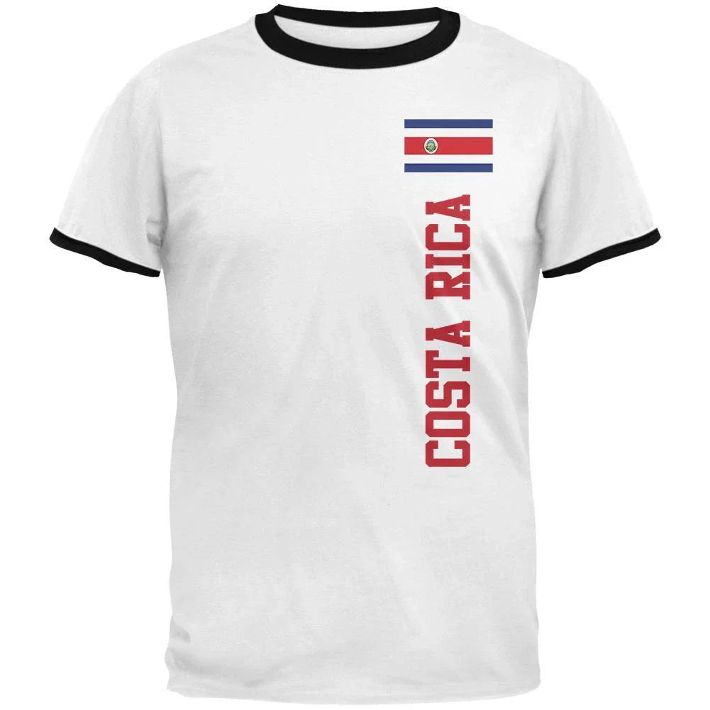 World Cup Costa Rica Mens Ringer T Shirt Unisex T-shirt, Sweatshirt, Hoodie, Long Sleeve Tee - T-Shirt, Sweatshirt, Hoodie