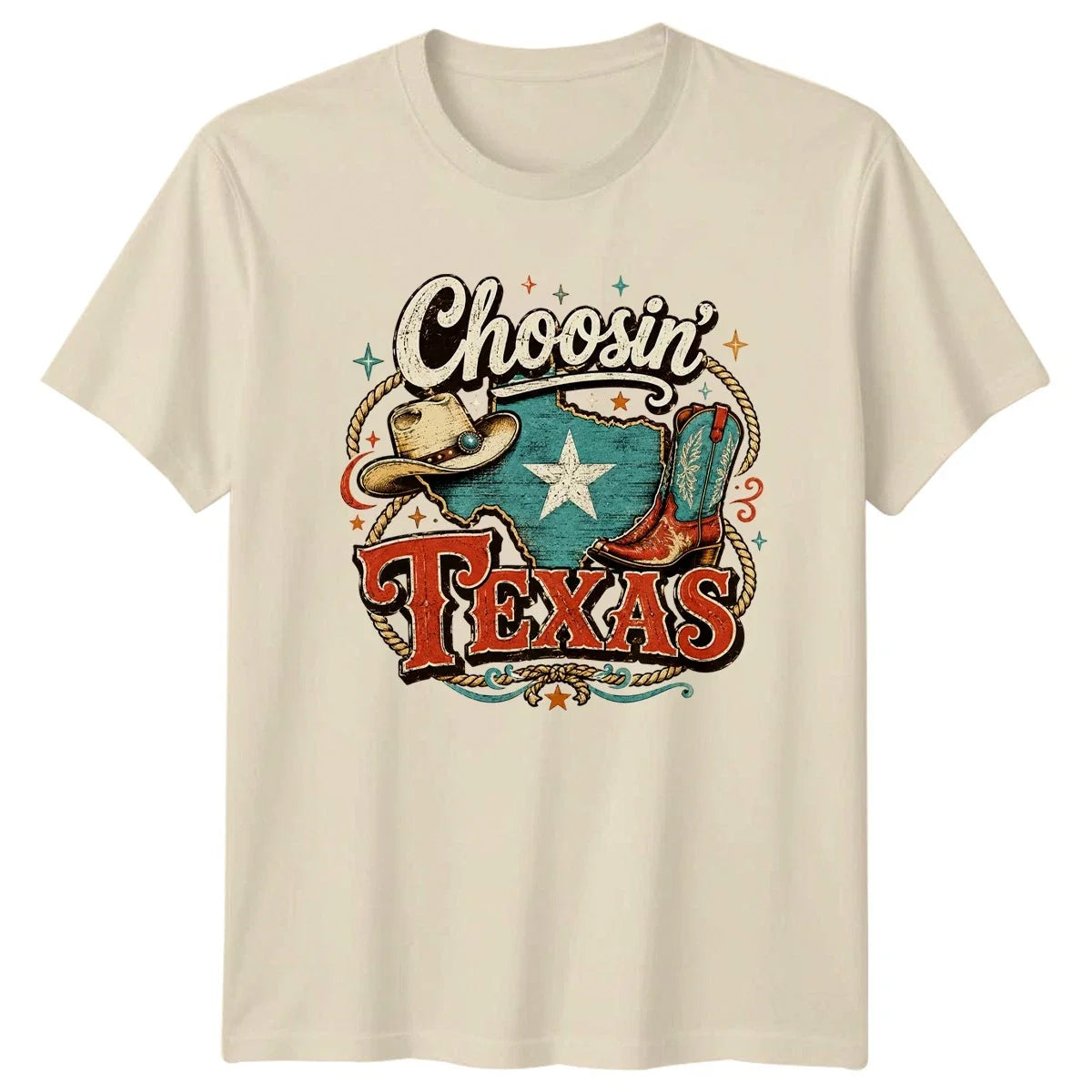 Choosin Texas T-Shirt Western Country Texas Birthday Gift For Him And Her Unisex T-shirt, Sweatshirt, Hoodie, Long Sleeve Tee - T-Shirt, Sweatshirt, Hoodie
