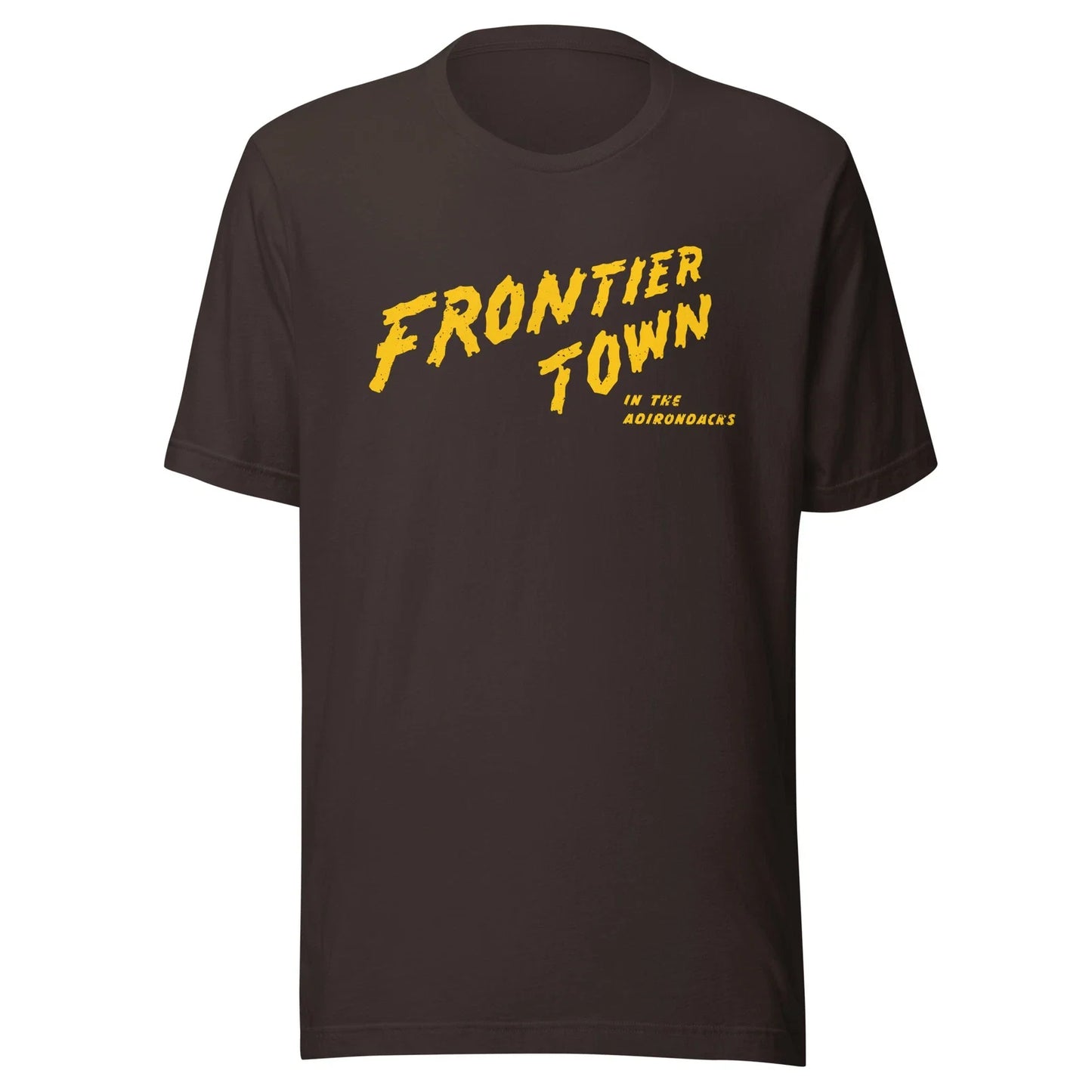 Frontier Town T-Shirt - Adirondacks, NY | Retro 80s Theme Park Tee Unisex T-shirt, Sweatshirt, Hoodie, Long Sleeve Tee - T-Shirt, Sweatshirt, Hoodie