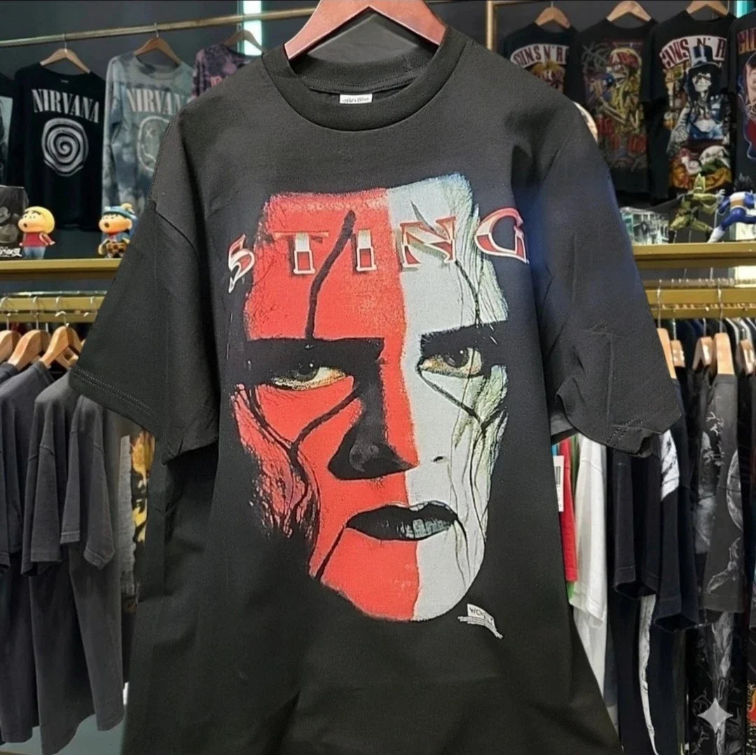 BIG FACE STING ON A SHAKA HEAVYWEIGHT GARMET SHIRT "MODERN" Unisex T-shirt, Sweatshirt, Hoodie, Long Sleeve Tee - T-Shirt, Sweatshirt, Hoodie