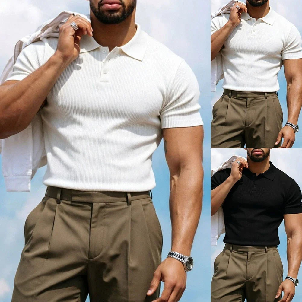 Thread Detail For Summer Daily Wear Men Business Shirt Breathable Lapel Shirt Unisex T-shirt, Sweatshirt, Hoodie, Long Sleeve Tee - T-Shirt, Sweatshirt, Hoodie
