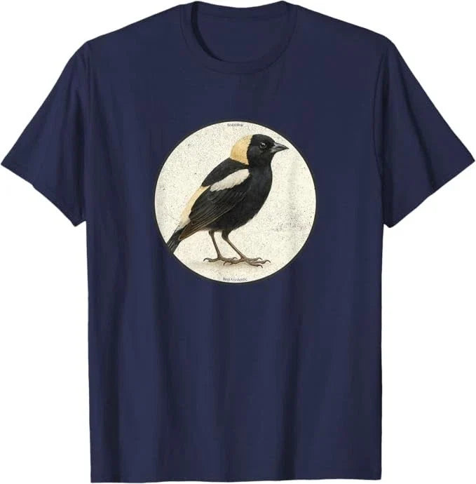 Retro Bobolink Bird T-Shirt Design *10 Colors* Tee by Bird Fantastic Unisex T-shirt, Sweatshirt, Hoodie, Long Sleeve Tee - T-Shirt, Sweatshirt, Hoodie
