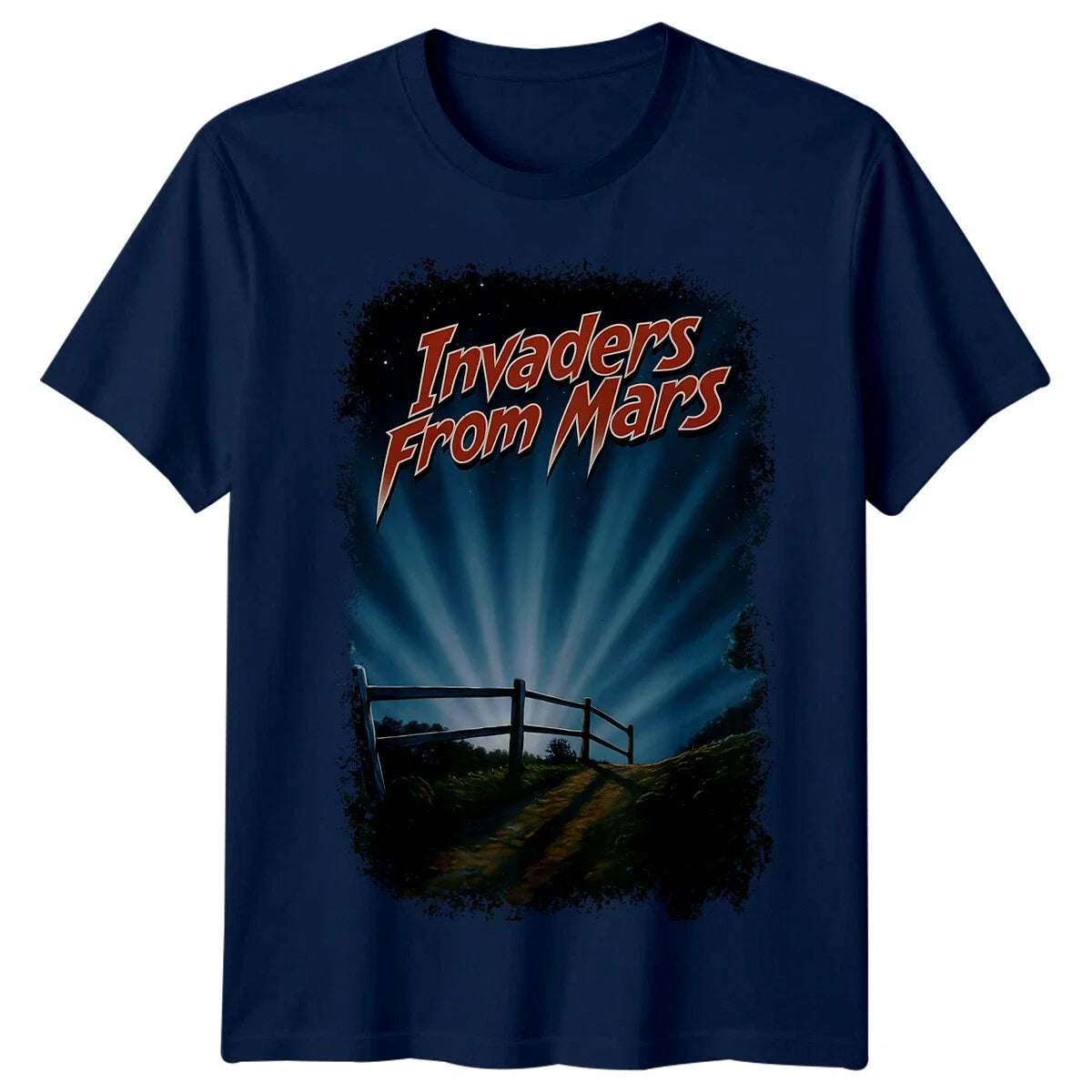 Invaders from Mars (1986) Movie Poster Inspired T-Shirt Retro 80s Tee Unisex T-shirt, Sweatshirt, Hoodie, Long Sleeve Tee - T-Shirt, Sweatshirt, Hoodie