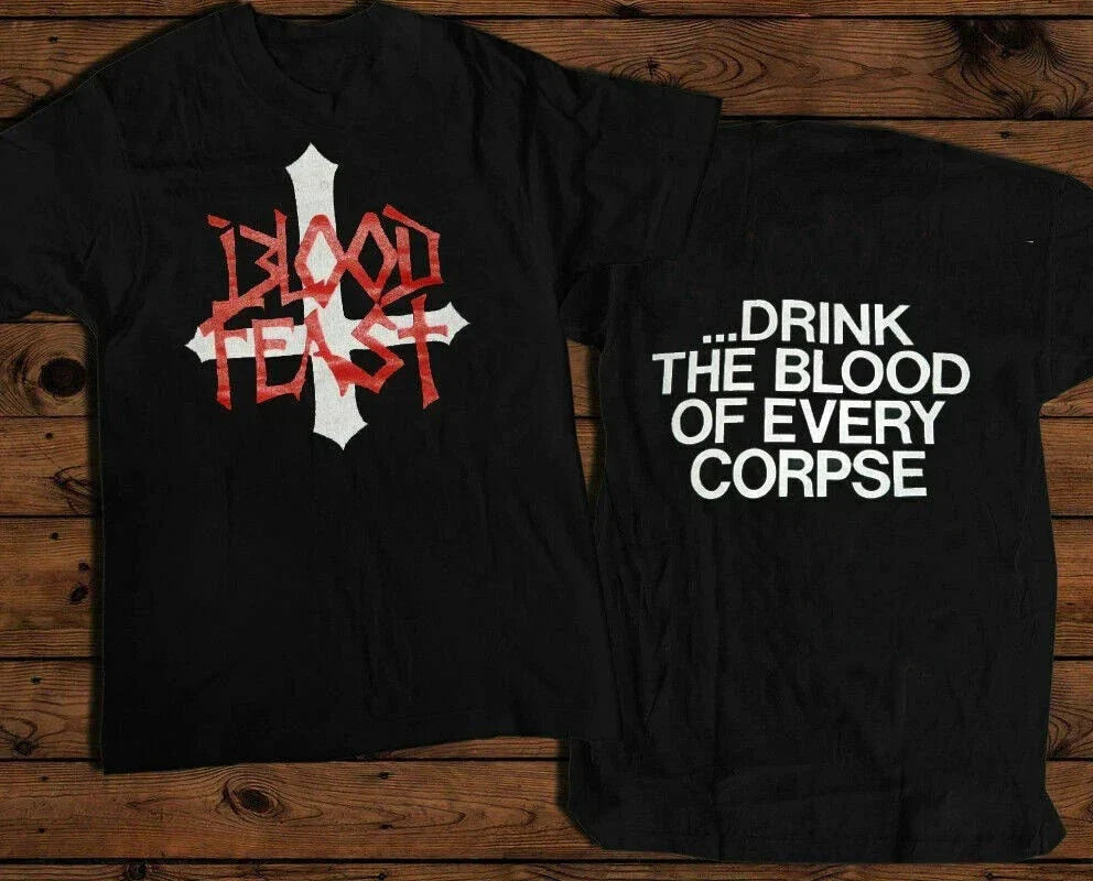 BLOOD FEAST 80S TOUR T-SHIRT CONCERT UNISEX CASUAL T-SHIRT Unisex T-shirt, Sweatshirt, Hoodie, Long Sleeve Tee - T-Shirt, Sweatshirt, Hoodie